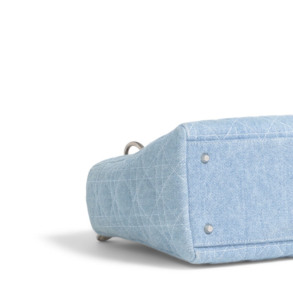 CHRISTIAN DIOR: BLUE JEAN CANNAGE DENIM MEDIUM LADY DIOR 1998 | John Galliano - 3