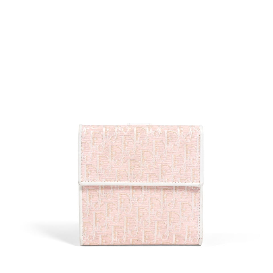 CHRISTIAN DIOR: PINK DIORISSMO LOGO WALLET Spring 2004 | John Galliano - 4