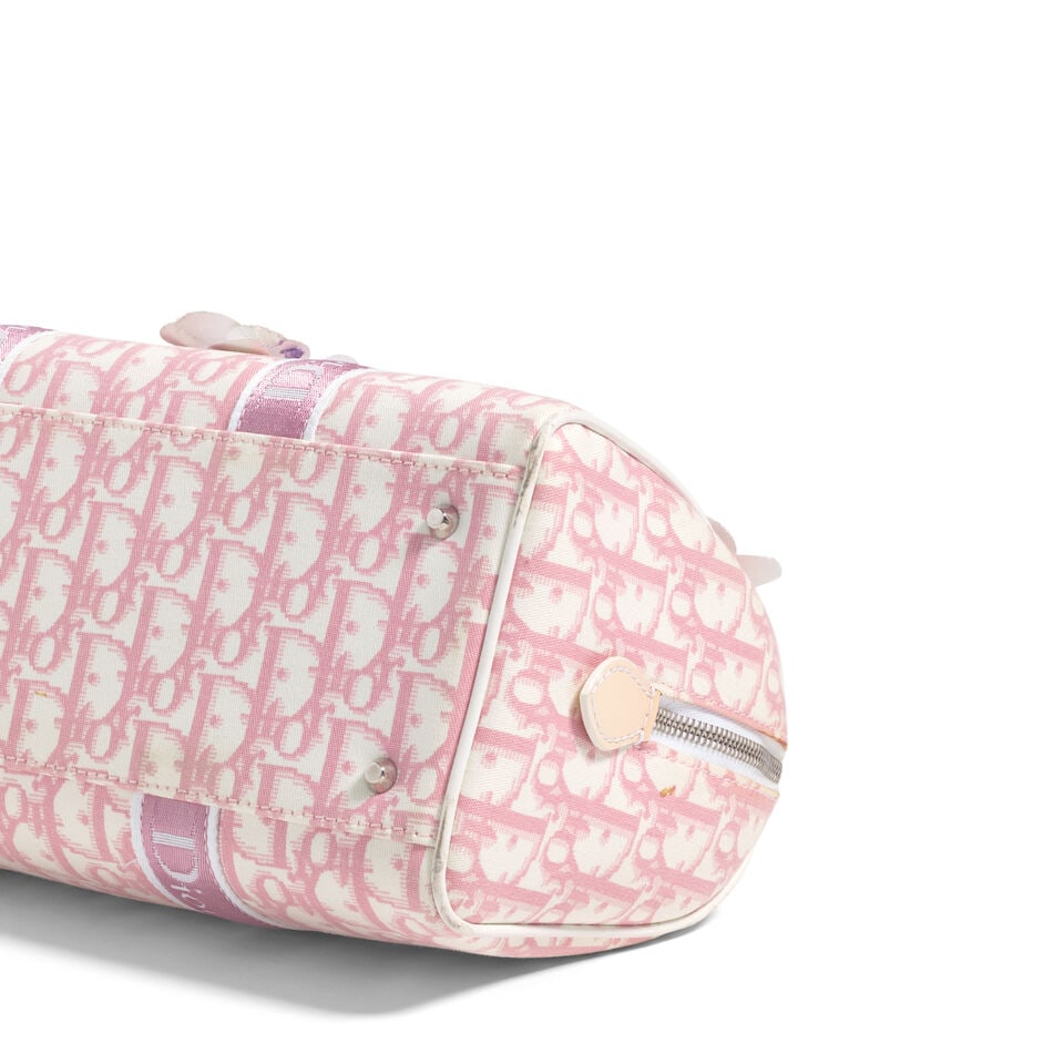 CHRISTIAN DIOR: PINK DIORISSIMO GIRLY BOSTON BAG WITH ACCESSORIES 2003 | John Galliano - 3