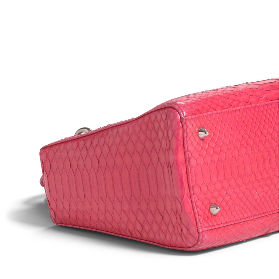 CHRISTIAN DIOR: PINK PYTHON MEDIUM LADY DIOR 2011 | John Galliano - 2