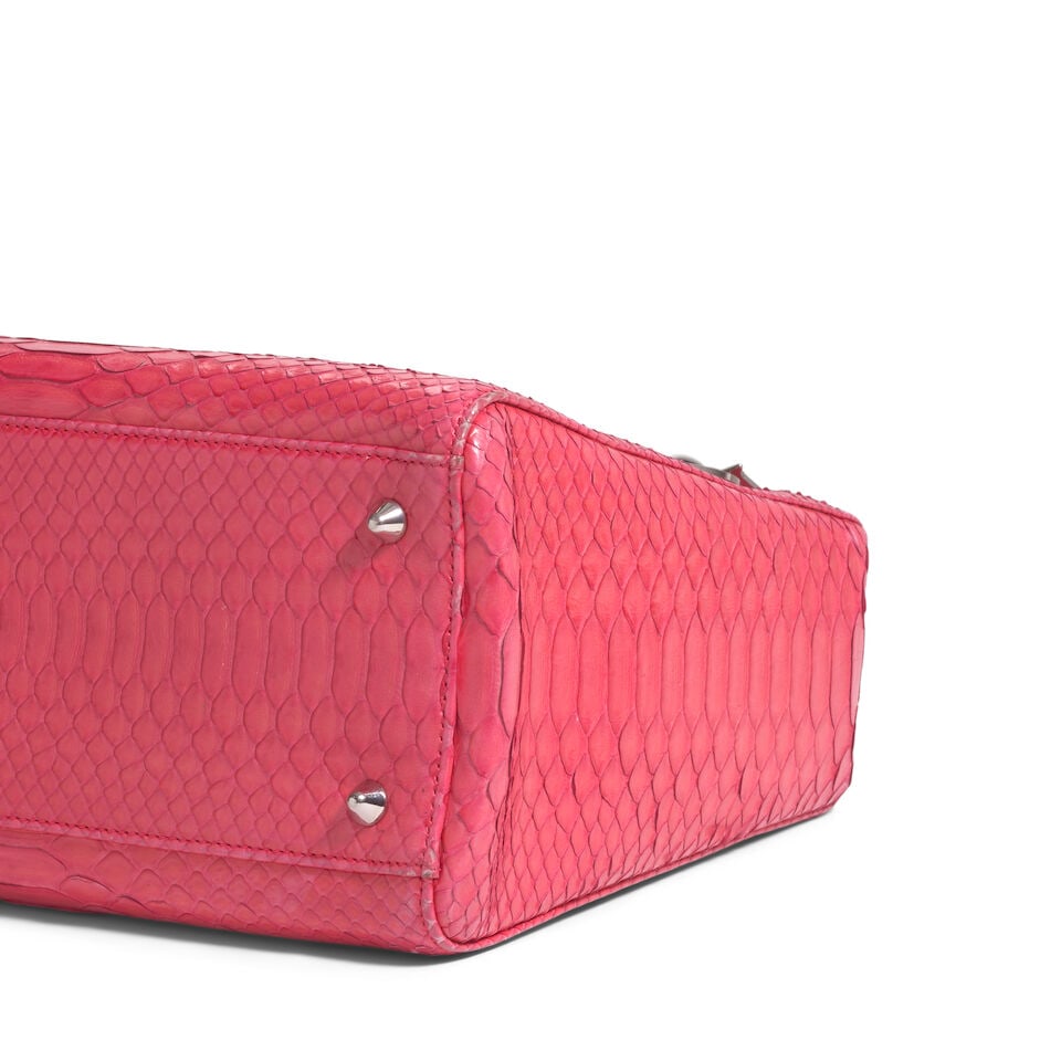 CHRISTIAN DIOR: PINK PYTHON MEDIUM LADY DIOR 2011 | John Galliano - 3