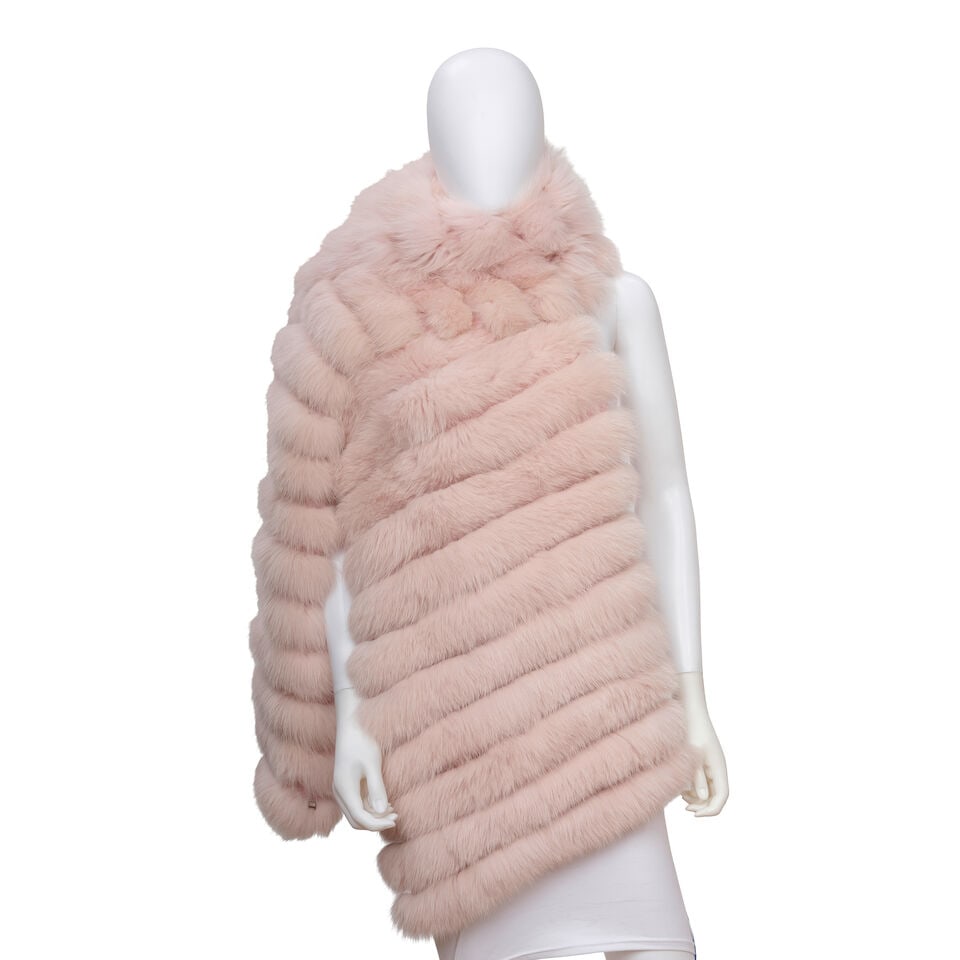 CHRISTIAN DIOR | PINK FUR DEGRADE SHAWL 2004 | John Galliano (1 of 2)