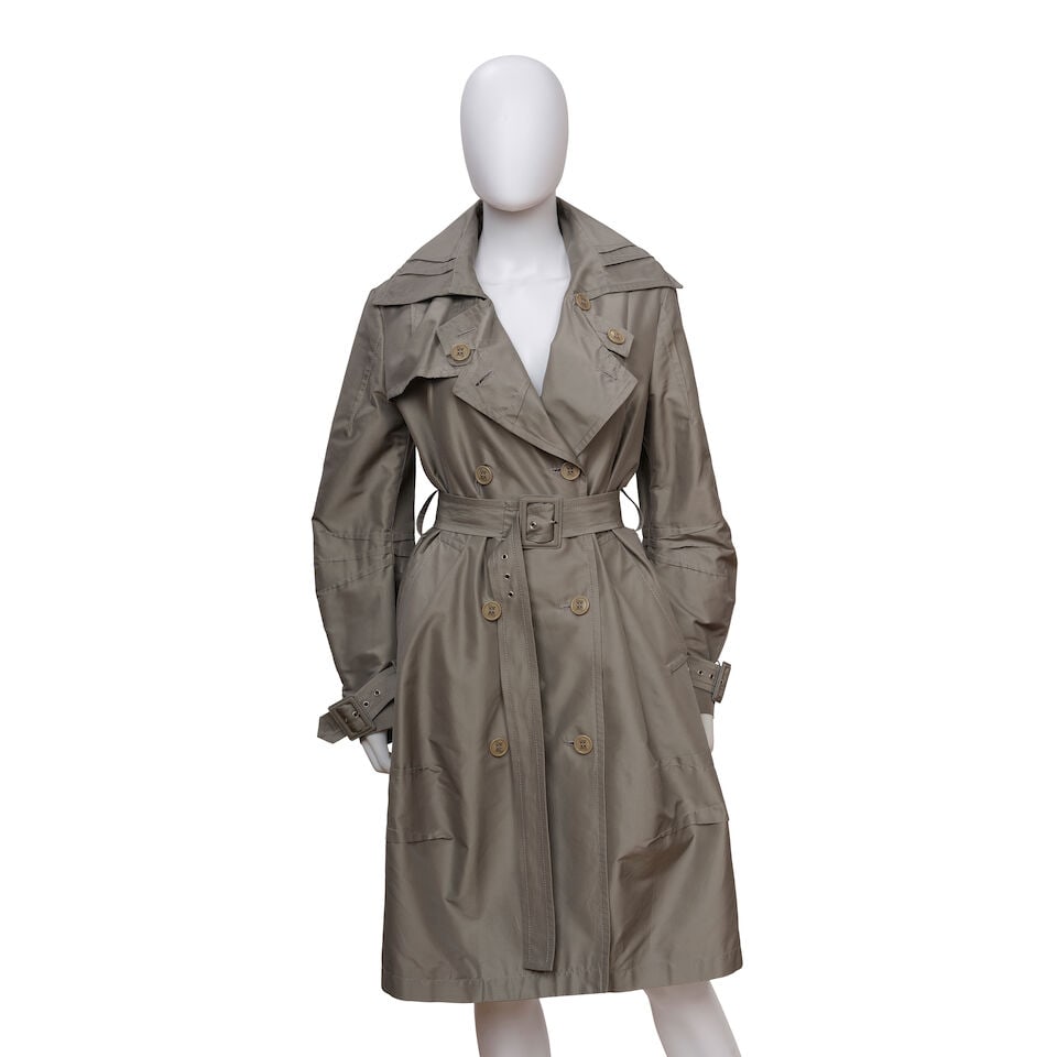 CHRISTIAN DIOR: GREY DECONSTRUCTED TRENCH COAT Fall 2006 | John Galliano (1 of 3)