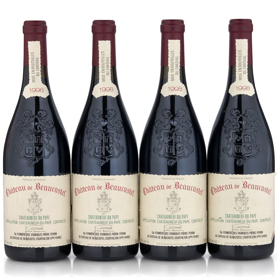 Chateau de Beaucastel, Chateauneuf du Pape, 1998 (4 bottles, 750ml) (1 of 1)