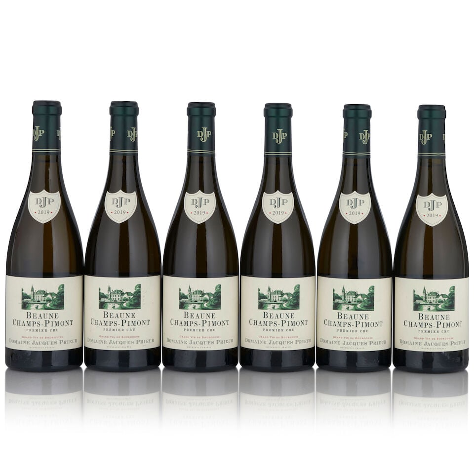 Domaine Jacques Prieur, Beaune Champs Pimont Blanc, 2019 (6 bottles, 750ml): Domaine Jacques Prieur, Beaune Champs Pimont Blanc, 2019 (6 bottles, 750ml) Region: Cote de Beaune Packaging: original carton Footnotes: Burgundy This lot is subject to the following lot symbols: R