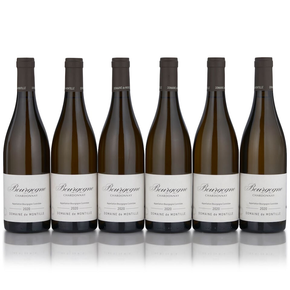 Domaine de Montille, Bourgogne Chardonnay, 2020 (6 bottles, 750ml): Domaine de Montille, Bourgogne Chardonnay, 2020 (6 bottles, 750ml) Region: Burgundy Footnotes: Burgundy This lot is subject to the following lot symbols: • • Zero rated for tax, no tax wil