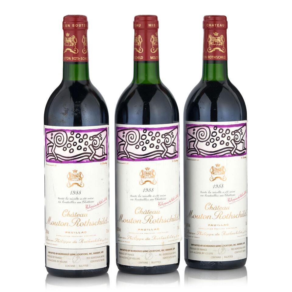 Chateau Mouton Rothschild, 1988 (3 bottles, 750ml) (1 of 1)