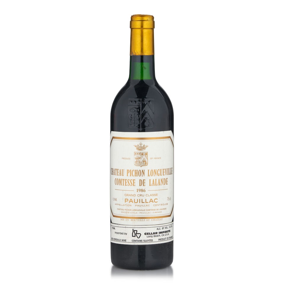 Chateau Pichon Lalande, 1986 (1 bottle, 750ml) (1 of 1)