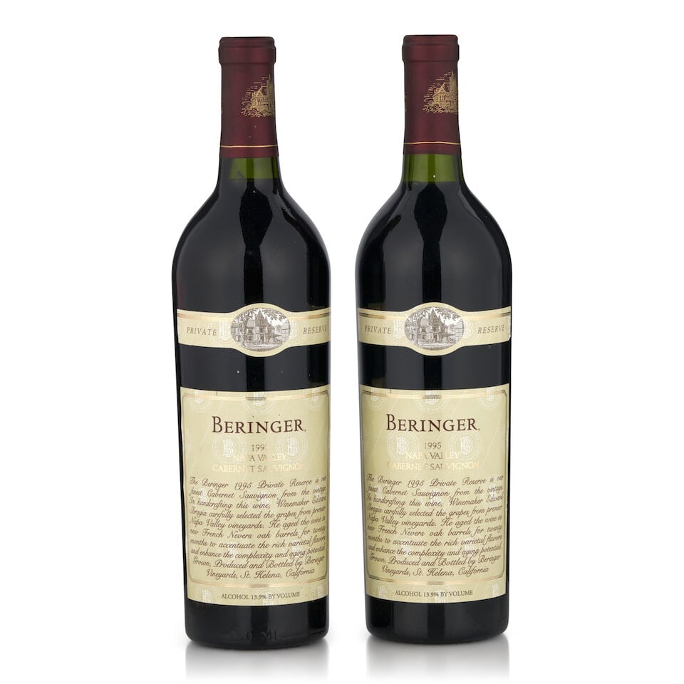 Beringer Cabernet Sauvignon Private Reserve, 1995 (2 bottles, 750ml) (1 of 1)