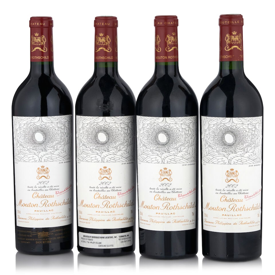 Chateau Mouton Rothschild, 2002 (4 bottles, 750ml) (1 of 1)