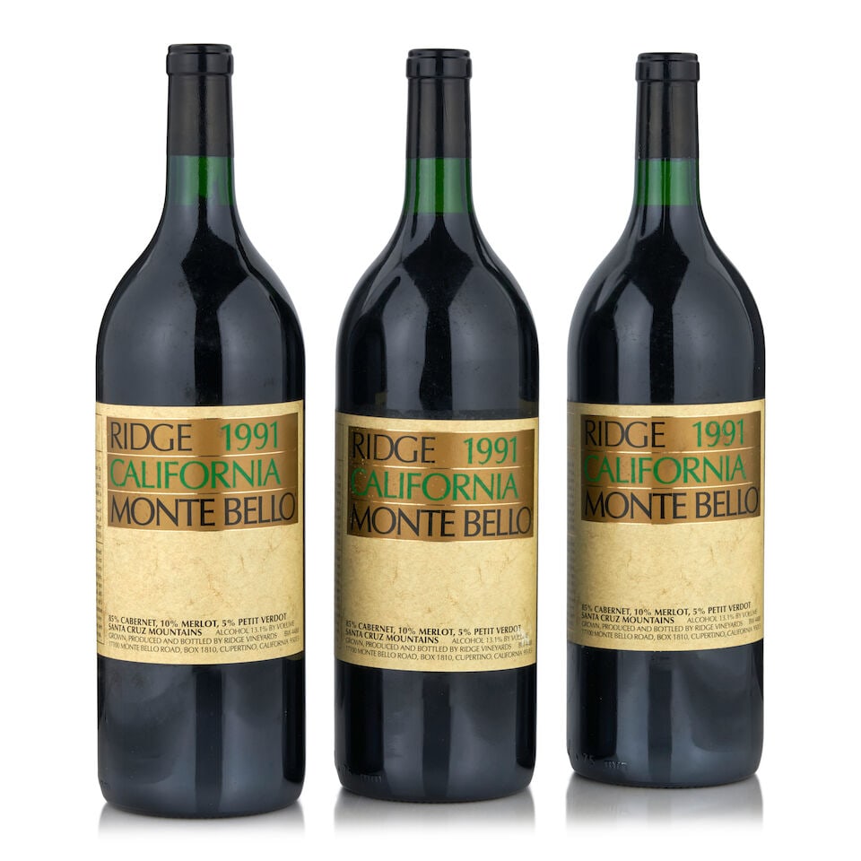Ridge Monte Bello, 1991 (3 bottles, 1.5L) (1 of 1)