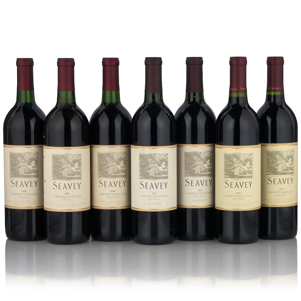 Seavey Vineyard Cabernet Sauvignon, 2009 (2 bottles, 750ml) Seavey Vineyard Cabernet Sauvignon,...: Seavey Vineyard Cabernet Sauvignon, 2009 (2 bottles, 750ml) Region: Napa Valley Fill Level: into neck Seavey Vineyard Cabernet Sauvignon, 2003 (2 bottles, 750ml) Region: Napa Valley Fill Level: