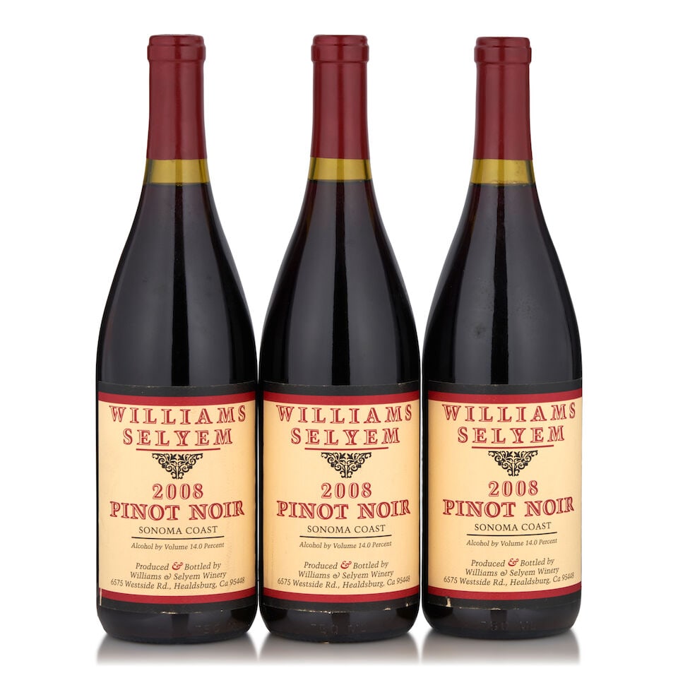 Williams Selyem Pinot Noir Sonoma Coast, 2008 (3 bottles, 750ml) (1 of 1)