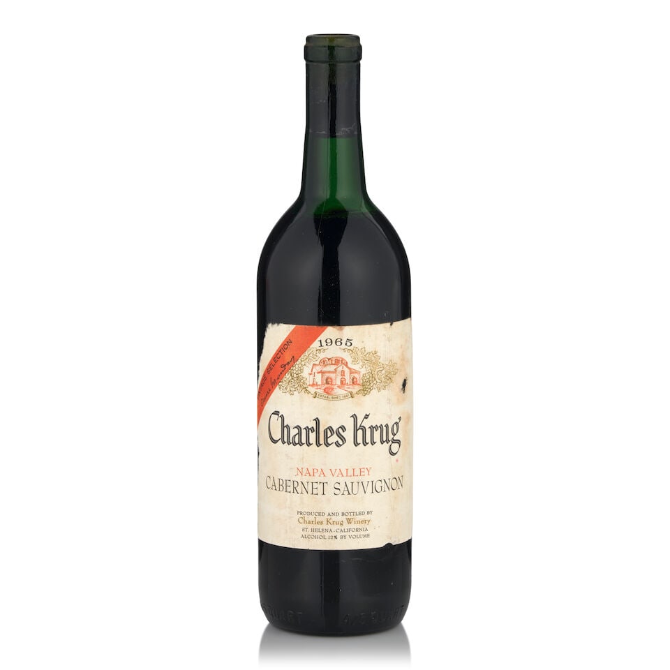 Charles Krug Cabernet Sauvignon, 1965 (1 bottle, 750ml) (1 of 1)
