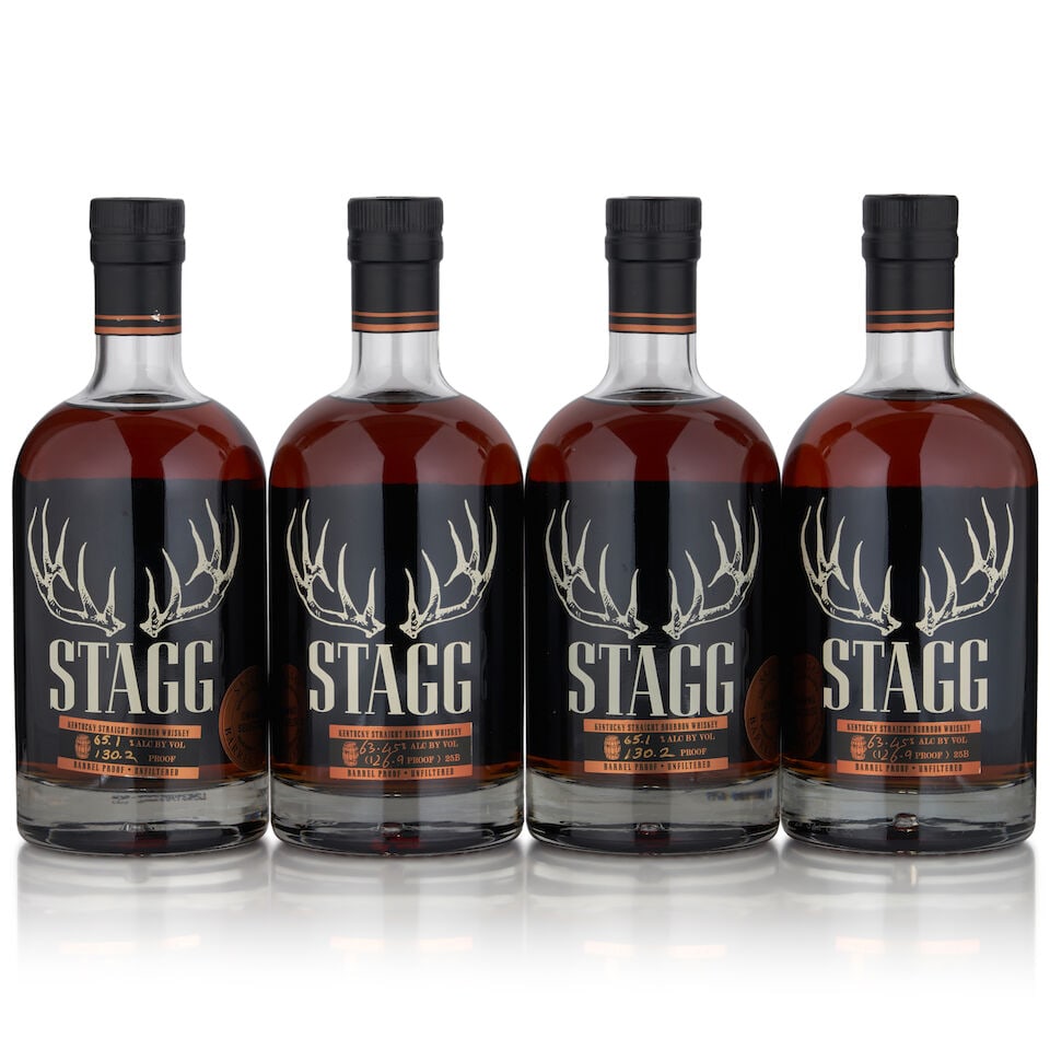 Stagg Batch 25B (2 bottles, 750ml) Stagg Sazerac Barrel Select (2 bottles, 750ml): Stagg Batch 25B (2 bottles, 750ml) Region: Kentucky Alcohol content: 63.45% Notes: official bottling Stagg Sazerac Barrel Select (2 bottles, 750ml) Region: Kentucky Alcohol content: 65.1% Notes: offic