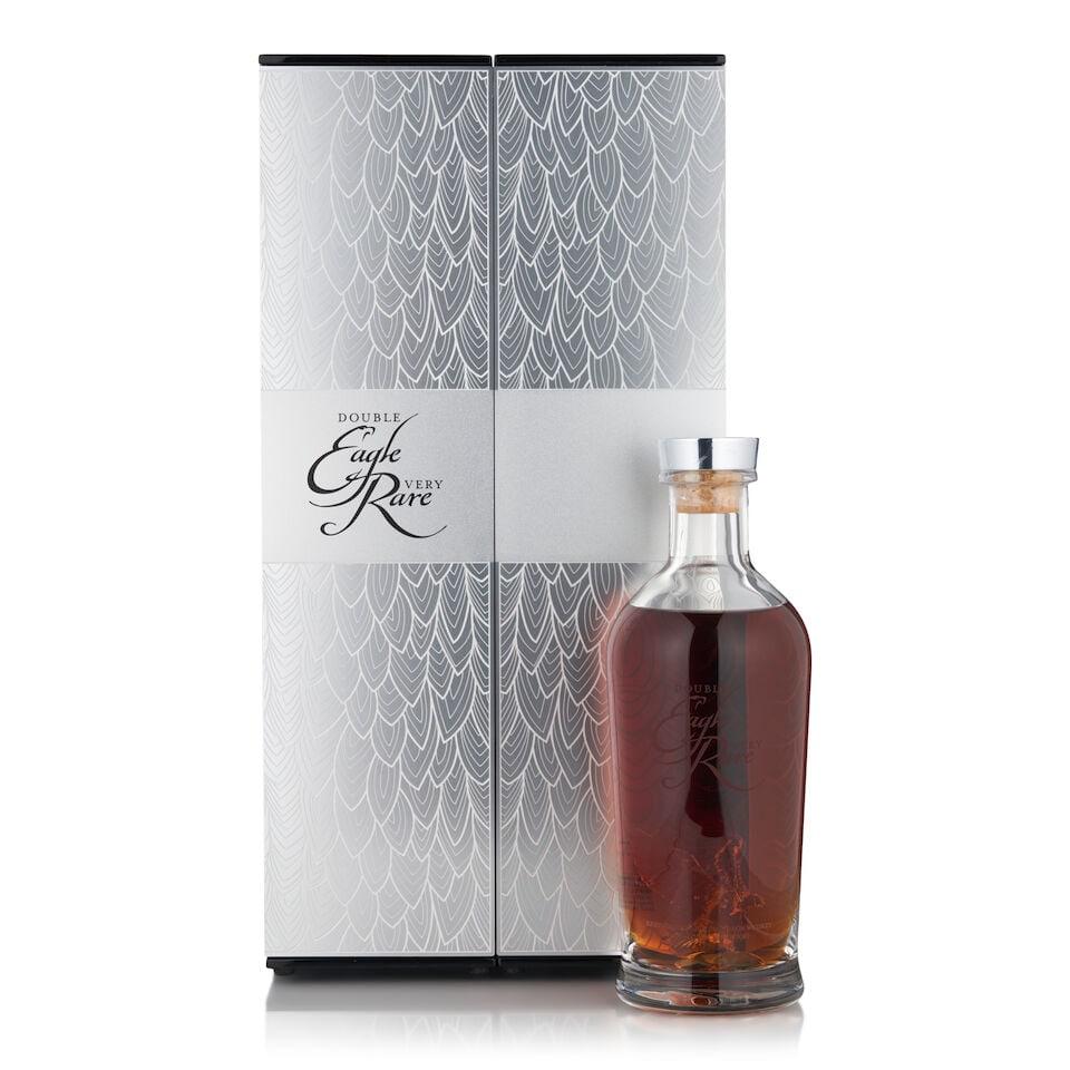 Eagle Rare Double Eagle 20 Years Old (1 bottle, 750ml): Eagle Rare Double Eagle 20 Years Old (1 bottle, 750ml) Region: Kentucky Packaging: original presentation case Alcohol content: 50.5% Notes: official bottling Footnotes: United States, Bourbon This lot