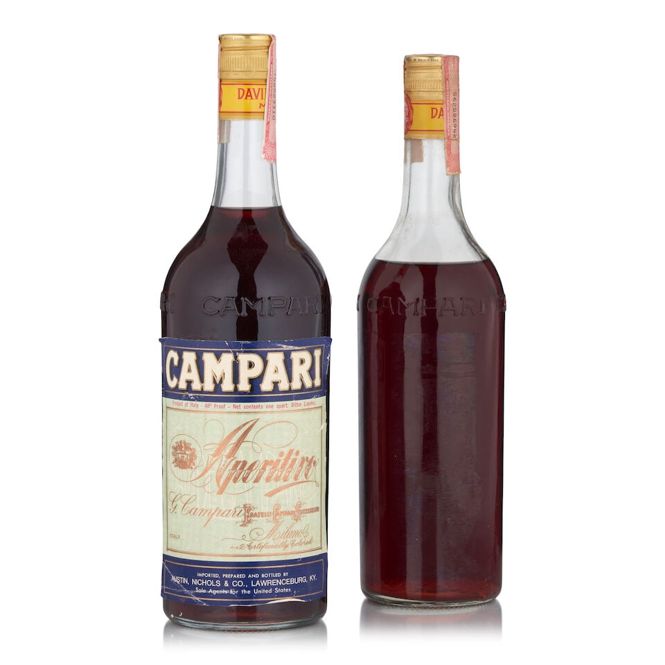 Campari, c. 1970s (2 bottles, quart) (1 of 2)