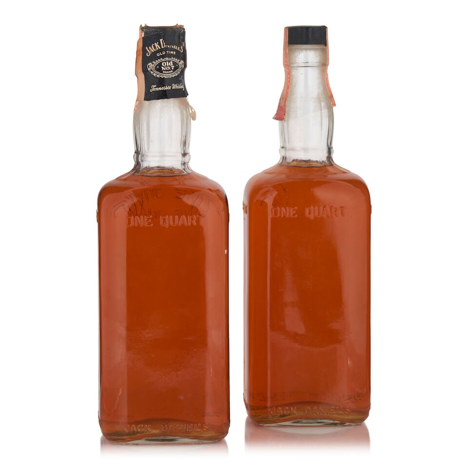 Jack Daniels, c. 1979 (2 bottles, quart) (1 of 2)