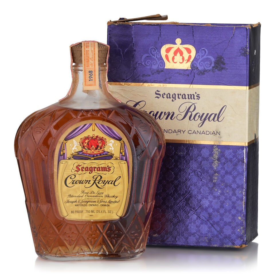 Seagram's Crown Royal, 1968 (1 bottle, 750ml) (1 of 2)