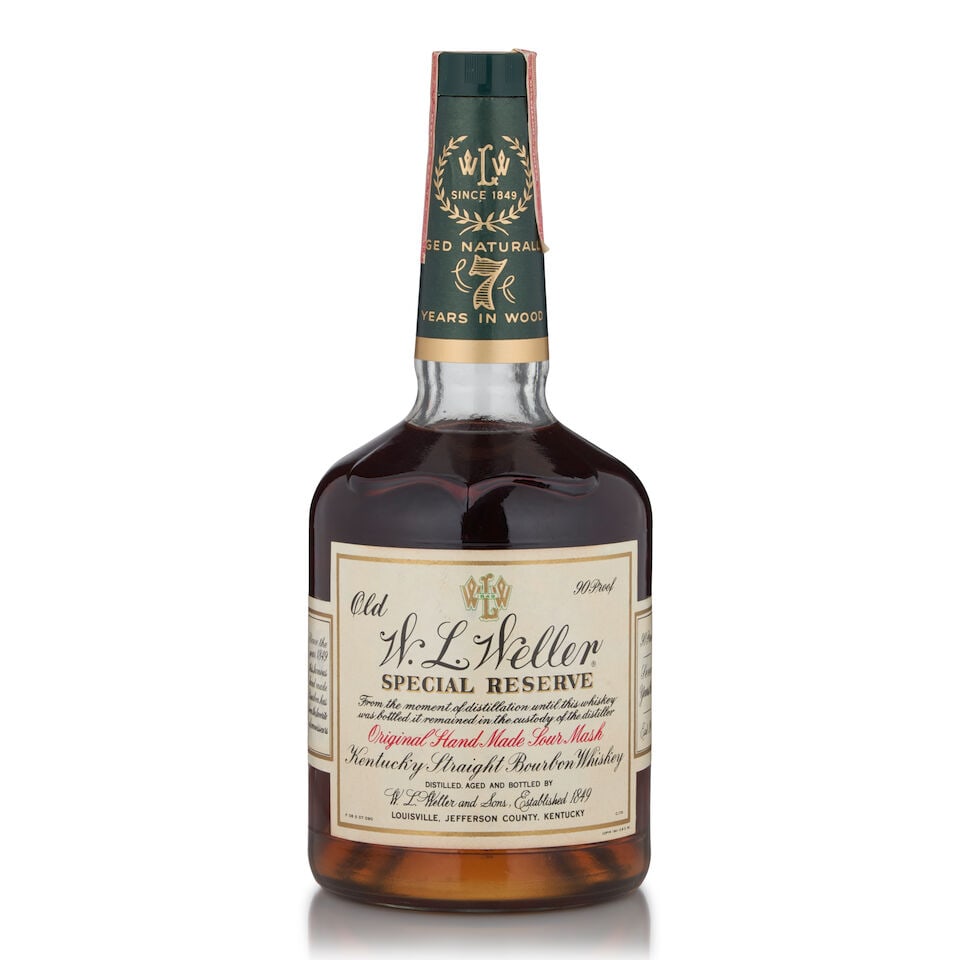 Old W.L. Weller Special Reserve 7 Years Old (1 bottle, 750ml): Old W.L. Weller Special Reserve 7 Years Old (1 bottle, 750ml) Region: Kentucky Alcohol content: 45% Notes: official bottling Footnotes: United States, Bourbon Lot to be sold without reserve. This lot