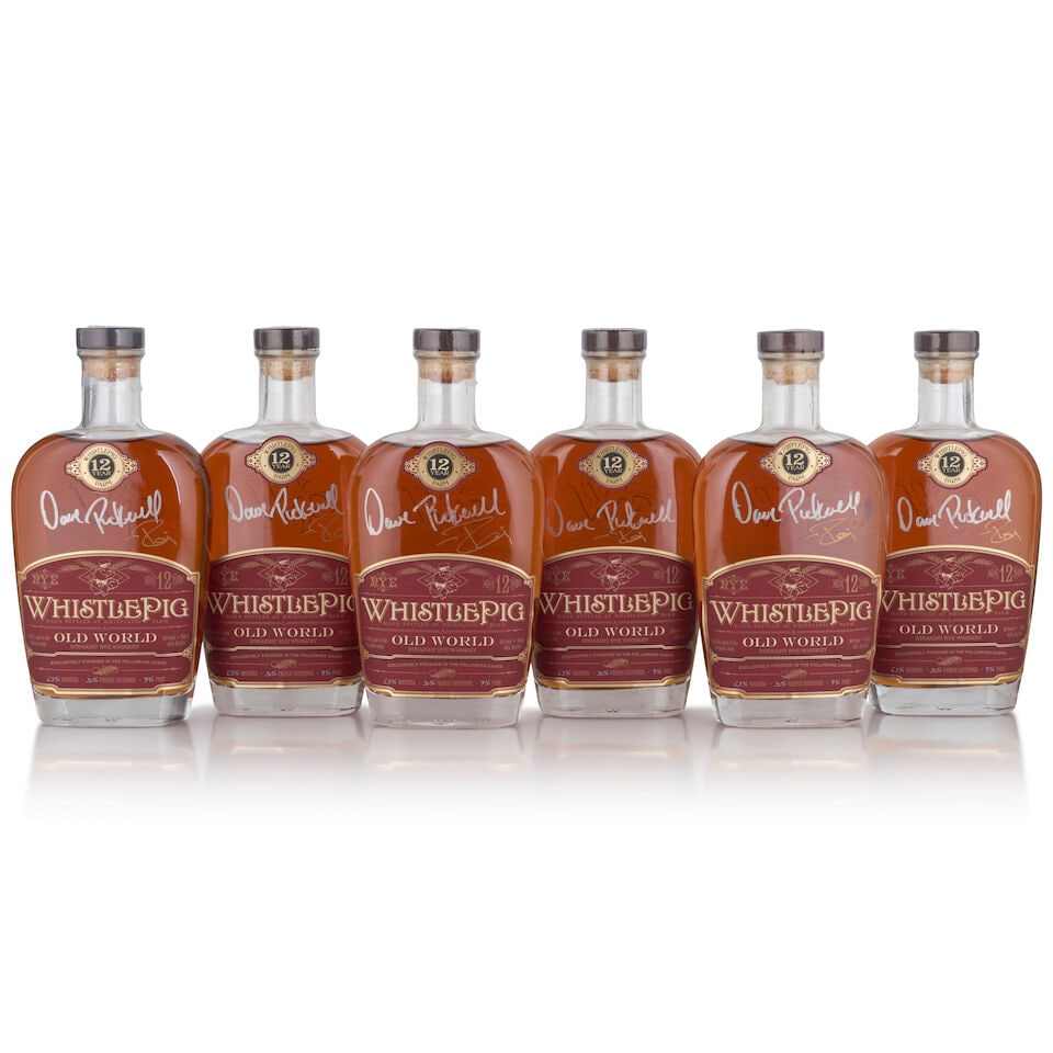 WhistlePig Old World Signed Madeira, Sauternes, & Port Finish 12 Years Old (6 bottles, 750ml): WhistlePig Old World Signed Madeira, Sauternes, & Port Finish 12 Years Old (6 bottles, 750ml) Region: Vermont Alcohol content: 43% Notes: official bottling, signed by David Pickerell Footnotes: United