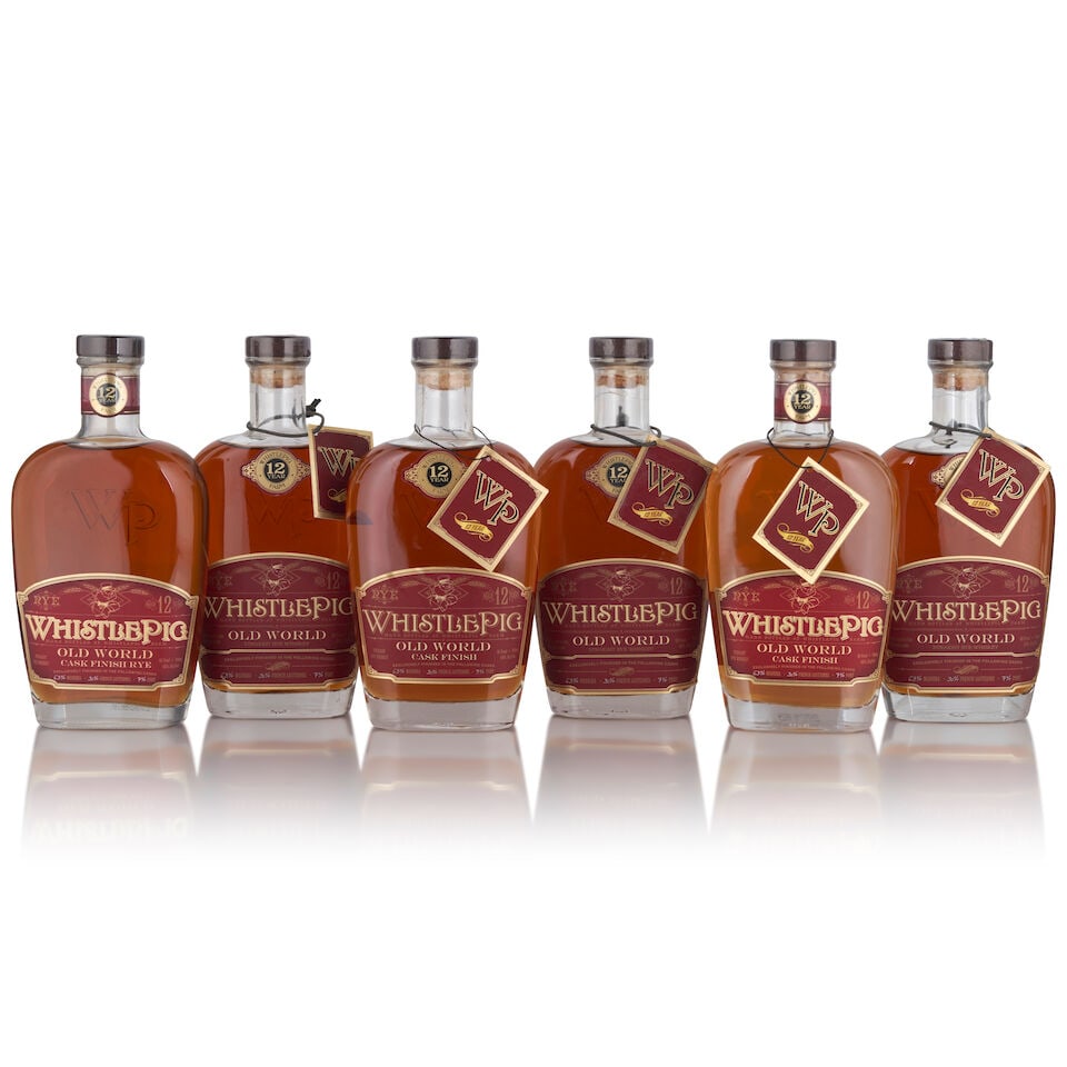 WhistlePig Old World Madeira, Sauternes, & Port Finish 12 Years Old (6 bottles, 750ml): WhistlePig Old World Madeira, Sauternes, & Port Finish 12 Years Old (6 bottles, 750ml) Region: Vermont Alcohol content: 43% Notes: official bottling Footnotes: United States, Rye This lot is subject t