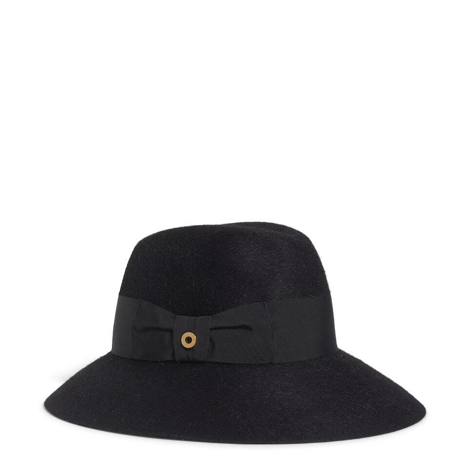 LORO PIANA: BLACK HARE CHAPEAU (1 of 2)