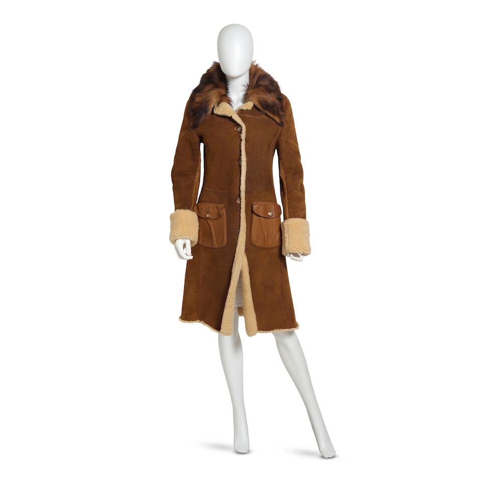 MIU MIU: BROWN SHEARLING COAT (1 of 1)