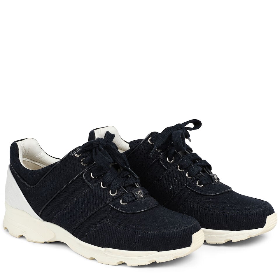 CHANEL: NAVY SNEAKERS (1 of 1)