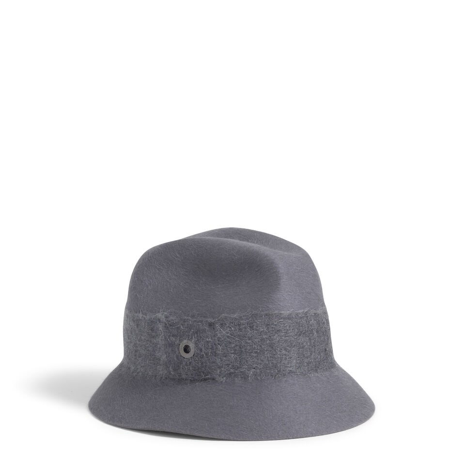 LORO PIANA: GREY CASHFUR CHAPEAU (1 of 3)