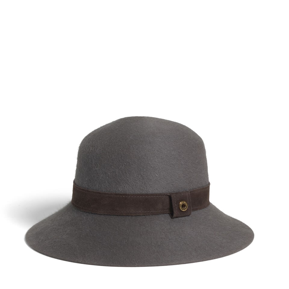 LORO PIANA: GREY CASHFUR CHAPEAU (1 of 2)