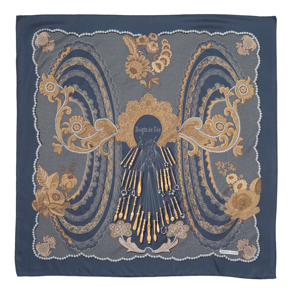 HERMÈS: DOIGTS DE FÉE SILK SCARF 90cm (1 of 1)
