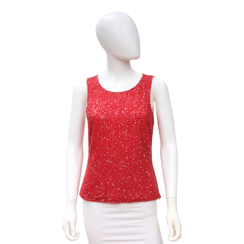 GIORGIO ARMANI: EMBELLISHED SLEEVELESS TOP (1 of 1)