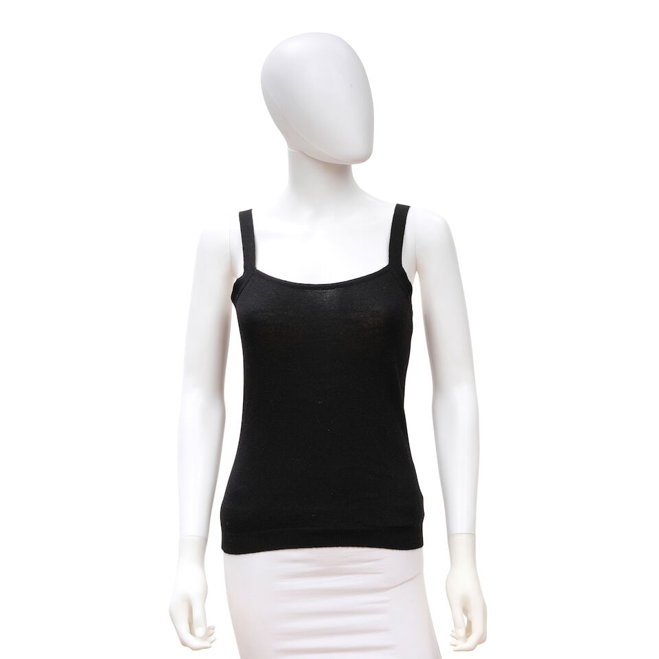 VALENTINO: A GROUP OF THREE BLACK KNIT TOPS - 2