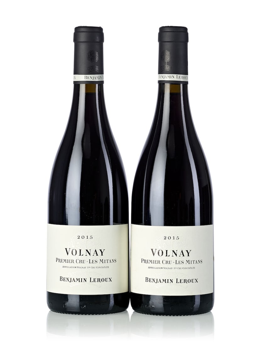 Benjamin Leroux Volnay Les Mitans, 2015 (12x 750ml): Benjamin Leroux Volnay Les Mitans, 2015 (12x 750ml) Region: Burgundy Label: 8x slightly marked Lot to be sold without reserve. For further information on this lot please visit Bonhams.com For further
