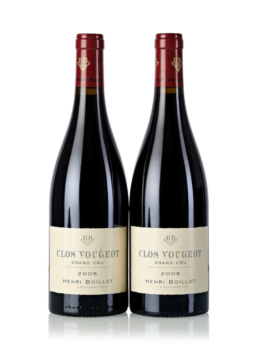 Domaine Henri Boillot Clos de Vougeot, 2008 (14x 750ml): Domaine Henri Boillot Clos de Vougeot, 2008 (14x 750ml) Region: Burgundy Label: 1x slightly marked Lot to be sold without reserve. For further information on this lot please visit Bonhams.com For furt