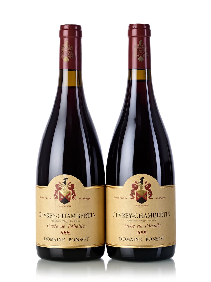Domaine Ponsot Gevrey Chambertin Cuvée de l'Abeille, 2006 (11x 750ml): Domaine Ponsot Gevrey Chambertin Cuvée de l'Abeille, 2006 (11x 750ml) Region: Burgundy Label: 4x slightly scuffed Lot to be sold without reserve. For further information on this lot please visit