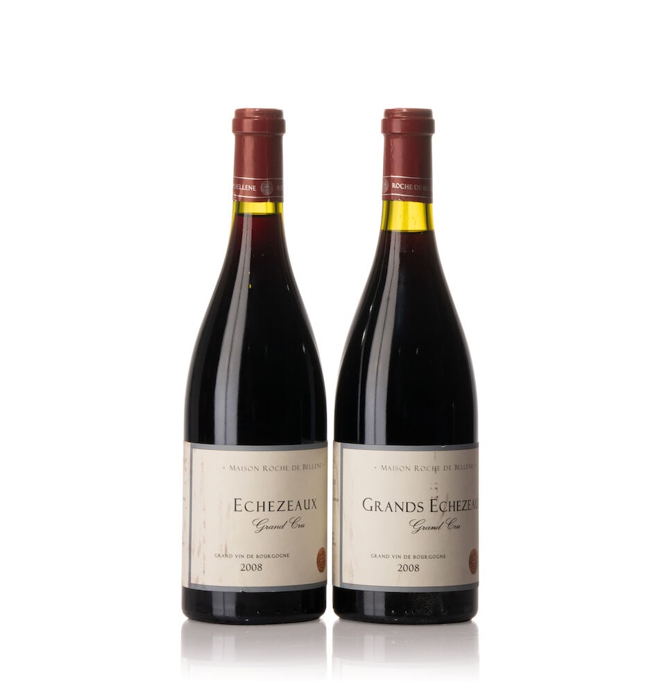 Maison Roche de Bellene Echézeaux, 2008 (5x 750ml) Maison Roche de Bellene Grands Eché...: Maison Roche de Bellene Echézeaux, 2008 (5x 750ml) Region: Burgundy Label: 5x heavily marked, 2x slightly scuffed Maison Roche de Bellene Grands Echézeaux, 2008 (7x 750ml) Region: Burgundy L