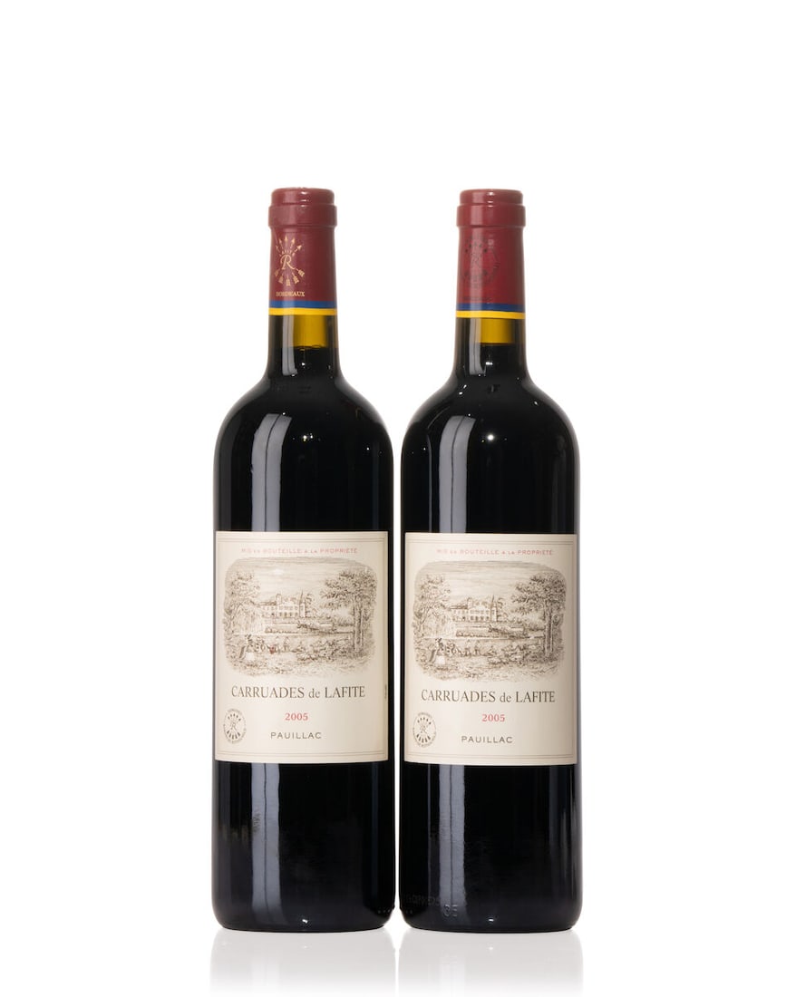 Carruades de Lafite, 2005 (9x 750ml): Carruades de Lafite, 2005 (9x 750ml) Region: Bordeaux Label: 4x scuffed, 2x slightly scuffed Lot to be sold without reserve. For further information on this lot please visit Bonhams.com For further in
