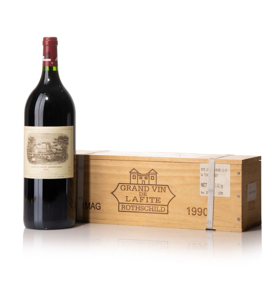 Château Lafite Rothschild, 1990 (4x Magnum): Château Lafite Rothschild, 1990 (4x Magnum) Region: Bordeaux Fill Level: 4x base neck Packaging: 1owc3, banded, 1owc1 Miscellaneous: late release from 2010s Lot to be sold without reserve. For