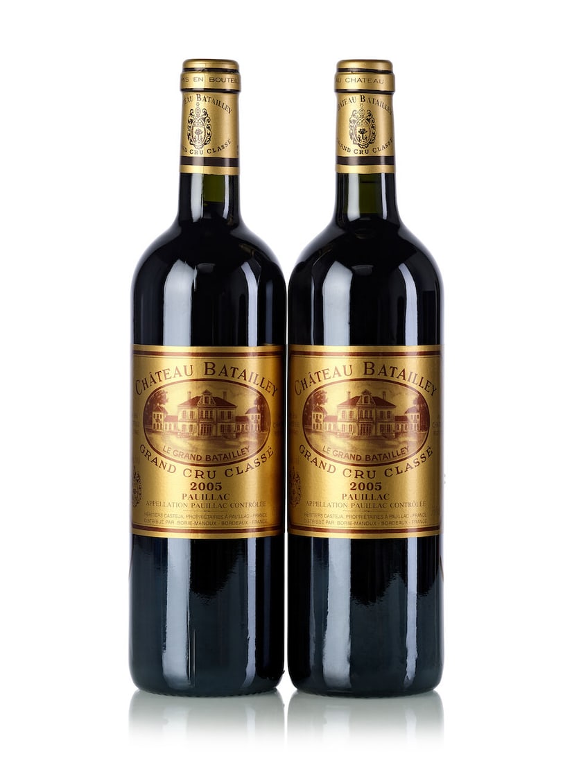 Château Batailley, 2005 (12x 750ml): Château Batailley, 2005 (12x 750ml) Region: Bordeaux Lot to be sold without reserve. For further information on this lot please visit Bonhams.com For further information about this lot please