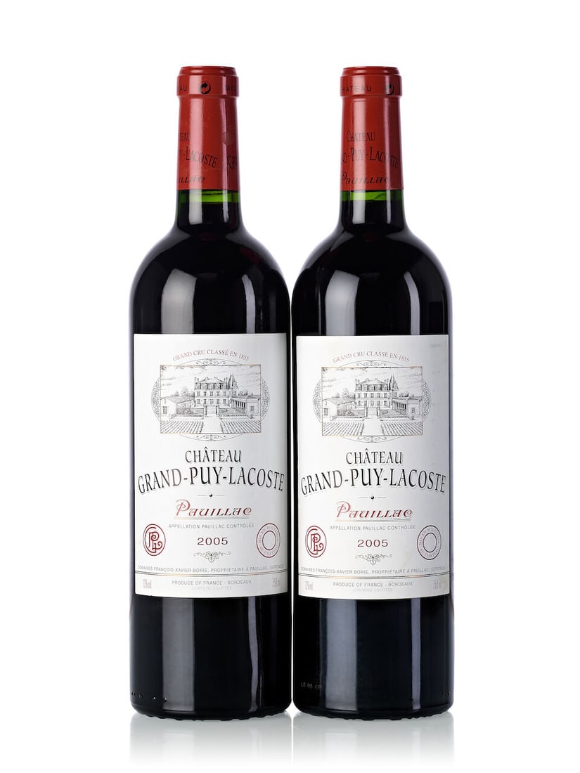 Château Grand Puy Lacoste, 2005 (12x 750ml): Château Grand Puy Lacoste, 2005 (12x 750ml) Region: Bordeaux Label: 3x stained, 8x slightly bin-soiled Lot to be sold without reserve. For further information on this lot please visit