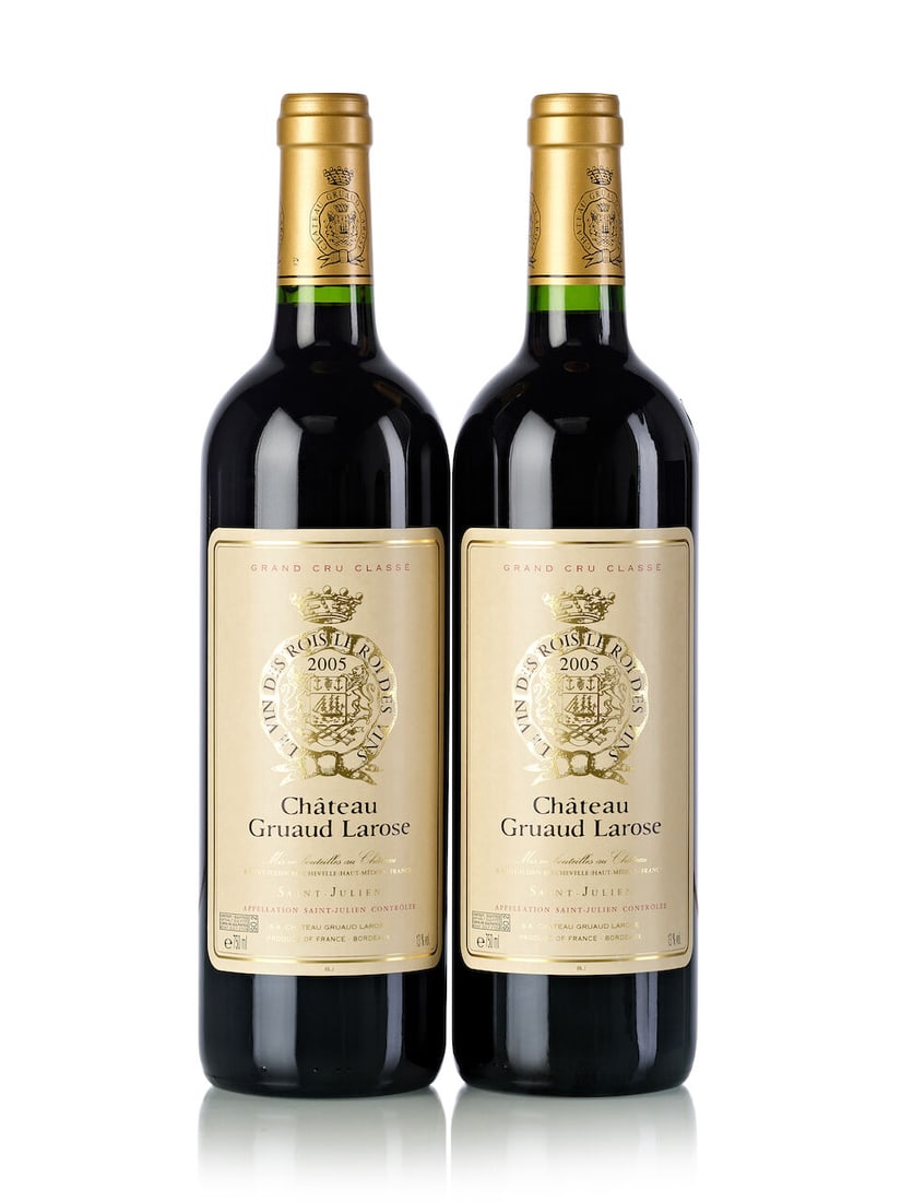 Château Gruaud Larose, 2005 (12x 750ml): Château Gruaud Larose, 2005 (12x 750ml) Region: Bordeaux Label: 6x slightly scuffed Lot to be sold without reserve. For further information on this lot please visit Bonhams.com For further