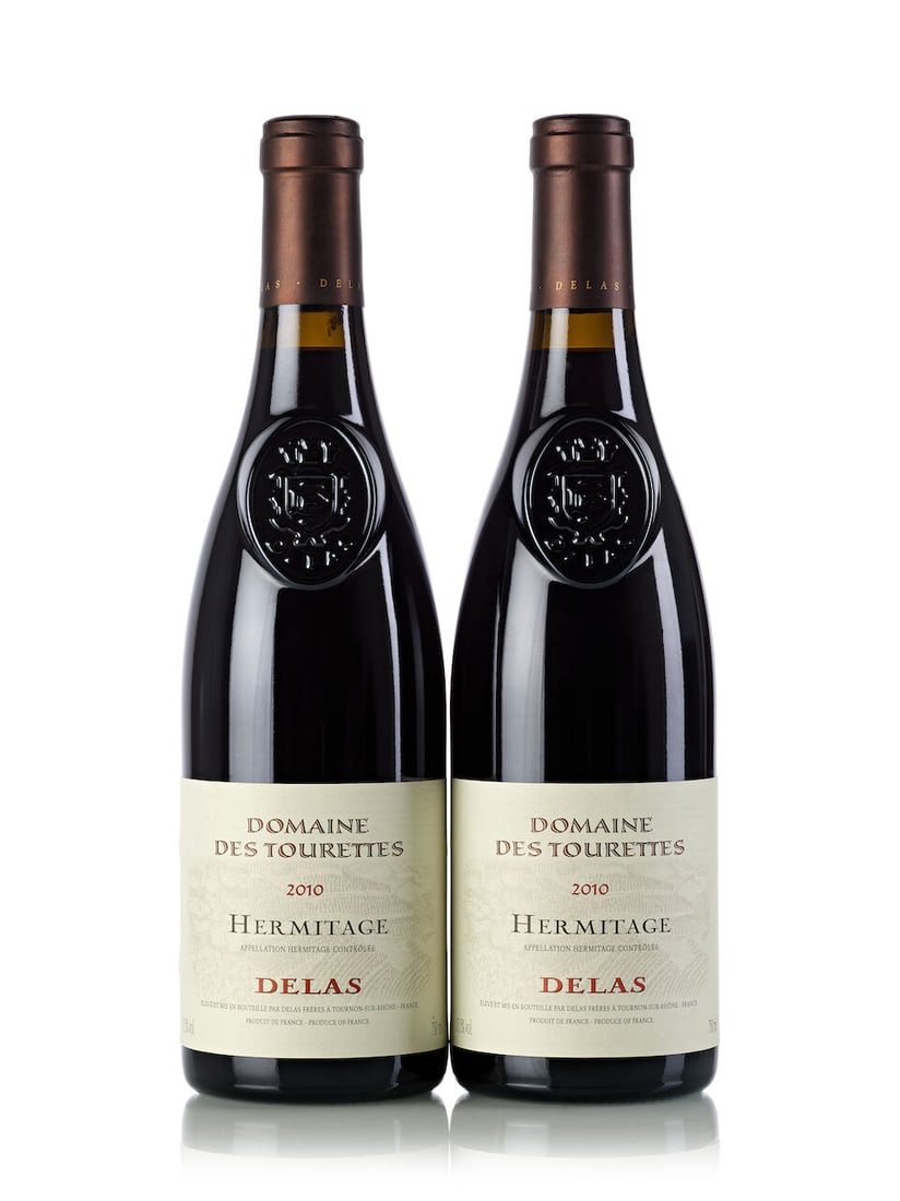 Delas Frères Hermitage Domaine des Tourettes, 2010 (11x 750ml): Delas Frères Hermitage Domaine des Tourettes, 2010 (11x 750ml) Region: Rhone Valley Lot to be sold without reserve. For further information on this lot please visit Bonhams.com For further