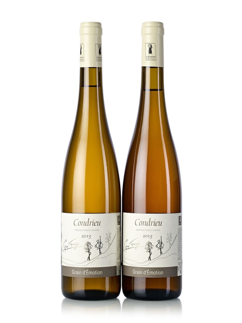 Guy Farge Condrieu Grain d'Emotion, 2015 (11x 750ml): Guy Farge Condrieu Grain d'Emotion, 2015 (11x 750ml) Region: Rhone Valley Label: 3x damp-stained Lot to be sold without reserve. For further information on this lot please visit Bonhams.com For furthe