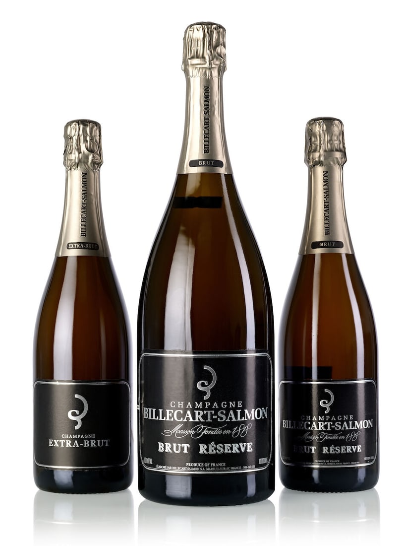 Billecart Salmon Brut, 2004 (2x 750ml) Billecart Salmon Brut Blanc de Blancs, NV (1x 750ml) Bi...: Billecart Salmon Brut, 2004 (2x 750ml) Region: Champagne Billecart Salmon Brut Blanc de Blancs, NV (1x 750ml) Region: Champagne Label: slightly scuffed Billecart Salmon Brut Réserve, NV (5x