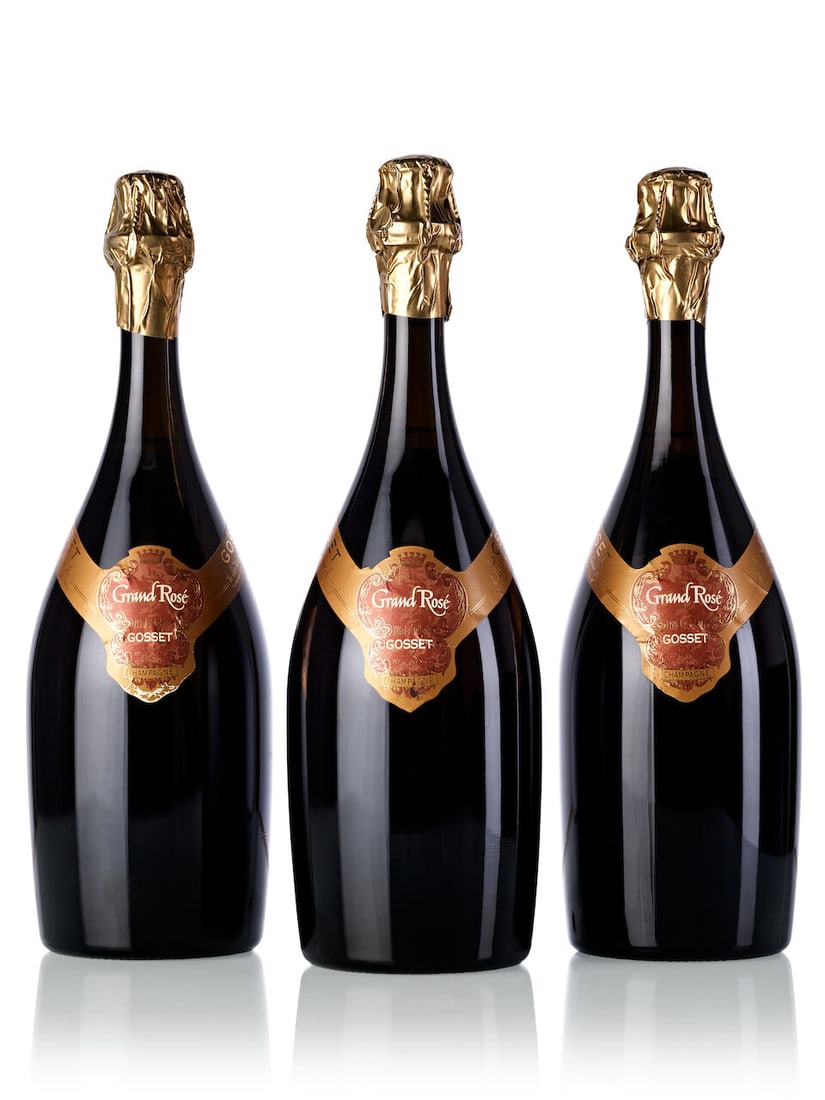 Gosset Brut Grand Rosé, NV (7x Magnum): Gosset Brut Grand Rosé, NV (7x Magnum) Region: Champagne Label: 7x slightly marked Lot to be sold without reserve. For further information on this lot please visit Bonhams.com For further informa