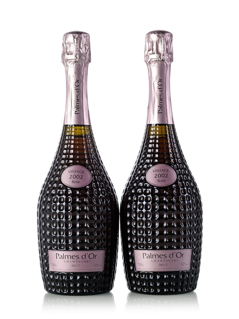 Nicolas Feuillatte Palmes d'Or Brut Rosé, 2002 (8x 750ml): Nicolas Feuillatte Palmes d'Or Brut Rosé, 2002 (8x 750ml) Region: Champagne Label: 1x slightly scuffed, 1x slightly torn Lot to be sold without reserve. For further information on this lot please