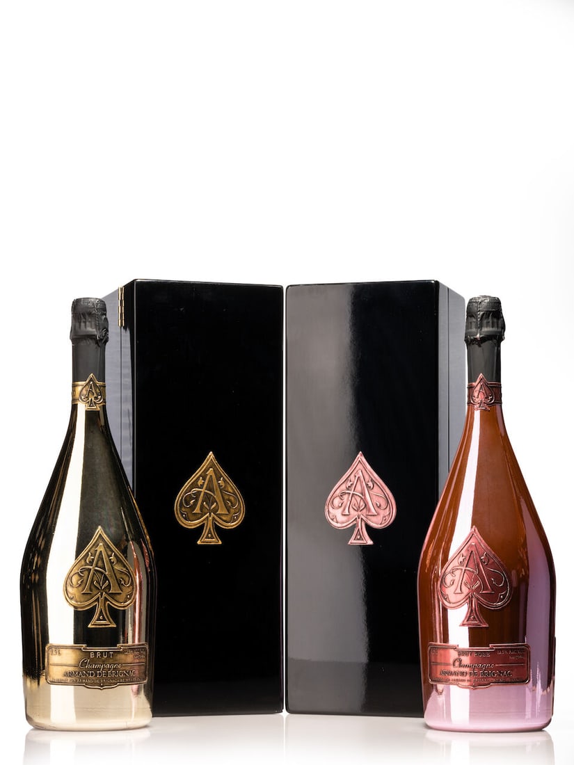Armand de Brignac Ace of Spades Brut Rosé (1x Magnum) Armand de Brignac Ace of Spades Gold...: Armand de Brignac Ace of Spades Brut Rosé (1x Magnum) Region: Champagne Packaging: owc Armand de Brignac Ace of Spades Gold Brut (1x Magnum) Region: Champagne Packaging: owc Armand de Brignac