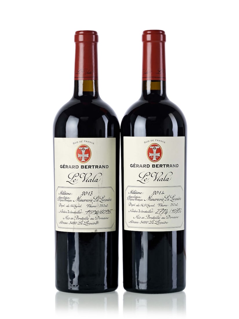Gerard Bertrand Minervois La Liviniere Le Viala, 2013 (5x 750ml) Gerard Bertrand Minervois La L...: Gerard Bertrand Minervois La Liviniere Le Viala, 2013 (5x 750ml) Region: France Label: 3x marked Gerard Bertrand Minervois La Liviniere Le Viala, 2014 (5x 750ml) Region: France Lot to be sold without